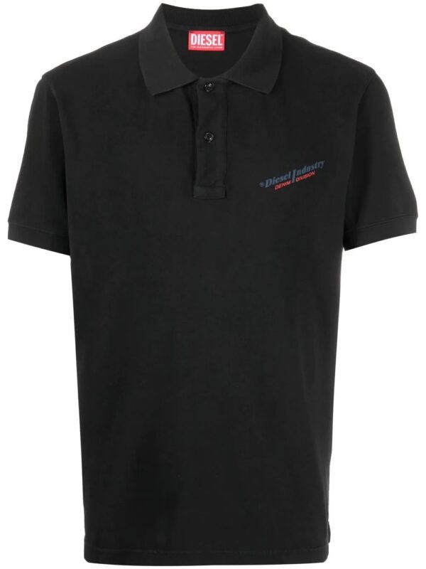 Diesel logo-print short-sleeved polo shirt