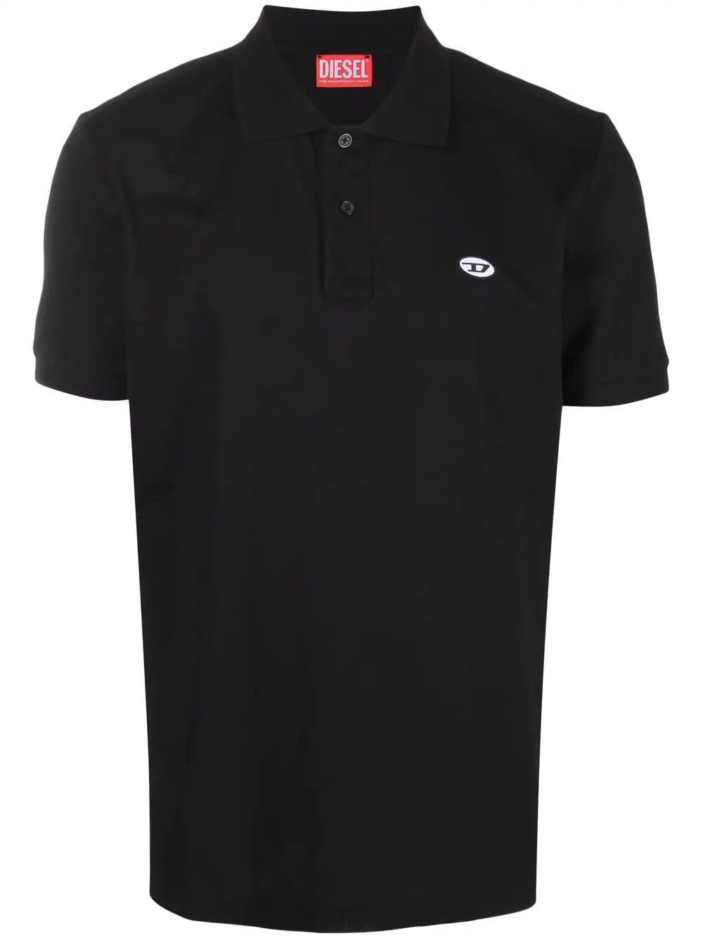 Diesel logo-patch polo shirt