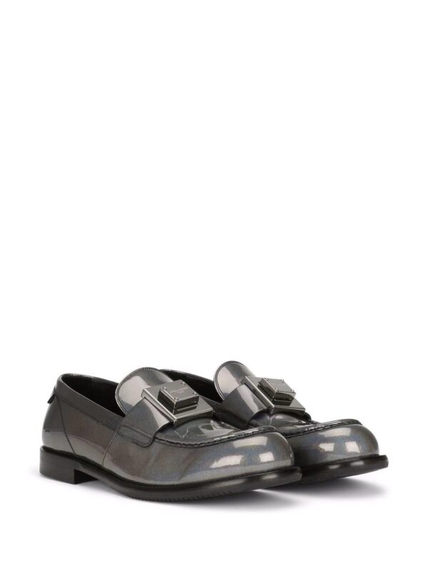 Dolce & Gabbana  DG-plaque coated loafers - Image 2