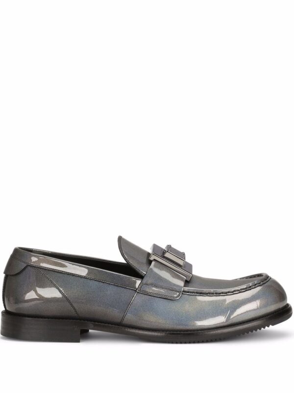 Dolce & Gabbana  DG-plaque coated loafers