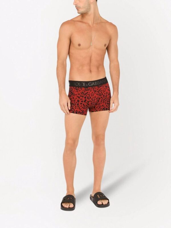 Dolce & Gabbana  leopard-print logo waistband boxers - Image 2