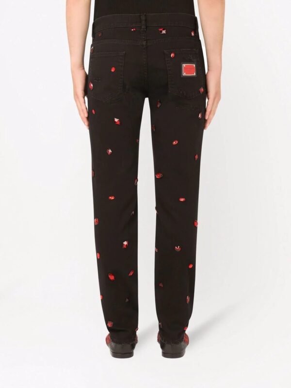 Dolce & Gabbana  distressed straight-leg jeans - Image 4