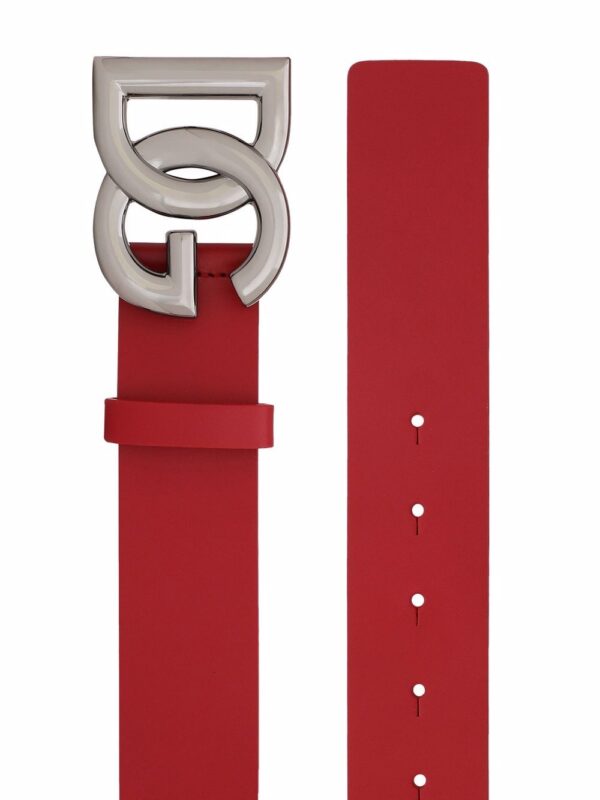 Dolce & gabbana  logo-plaque leather belt - Image 2