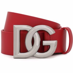 Dolce & gabbana  logo-plaque leather belt