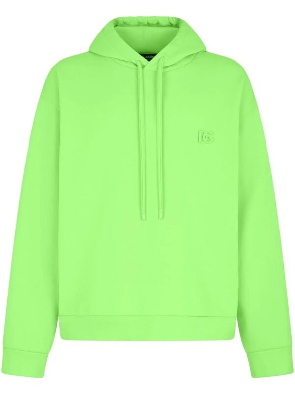 Dolce & Gabbana  drawstring logo plaque hoodie