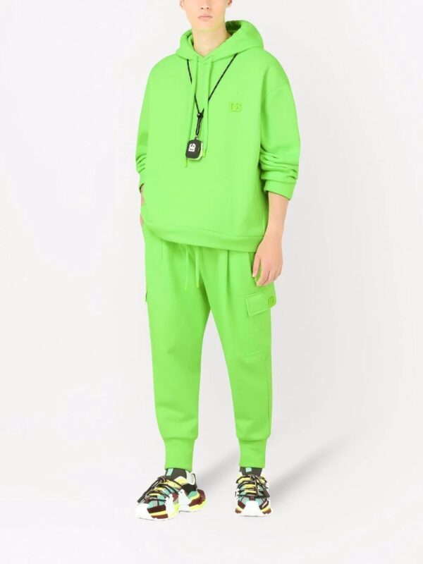 Dolce & Gabbana  drawstring logo plaque hoodie - Image 2