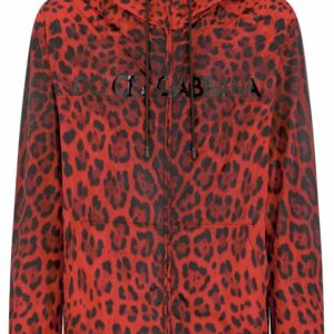 Dolce & Gabbana  leopard-print hooded jacket