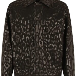 Dolce & Gabbana  leopard-print denim jacket