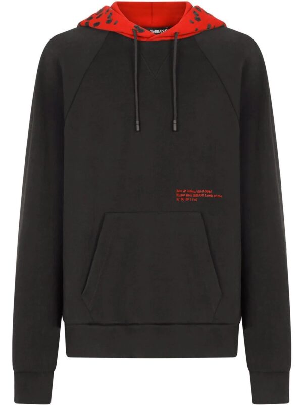 Dolce & Gabbana  Eyes Talk leopard-hood hoodie