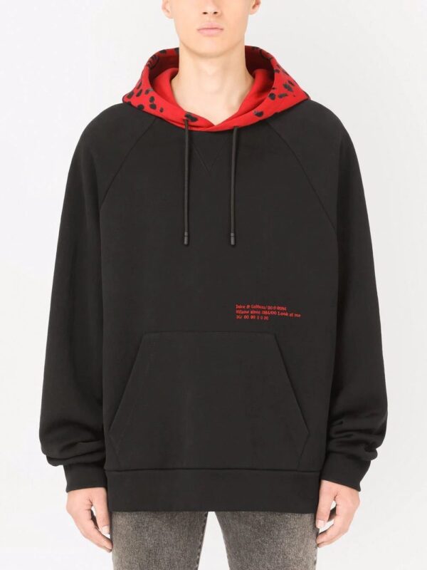 Dolce & Gabbana  Eyes Talk leopard-hood hoodie - Image 3