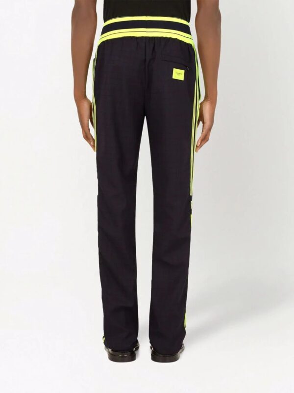Dolce & Gabbana  checked logo track pants - Image 4