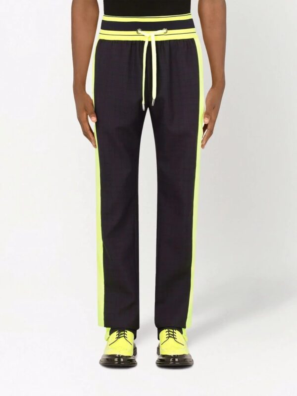 Dolce & Gabbana  checked logo track pants - Image 3