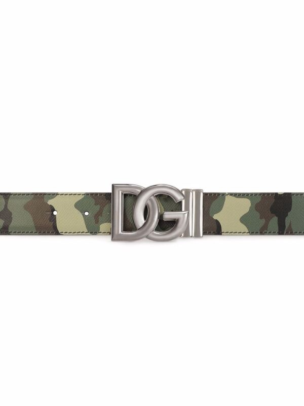 Dolce & gabbana  reversible camouflage logo-buckle belt - Image 4