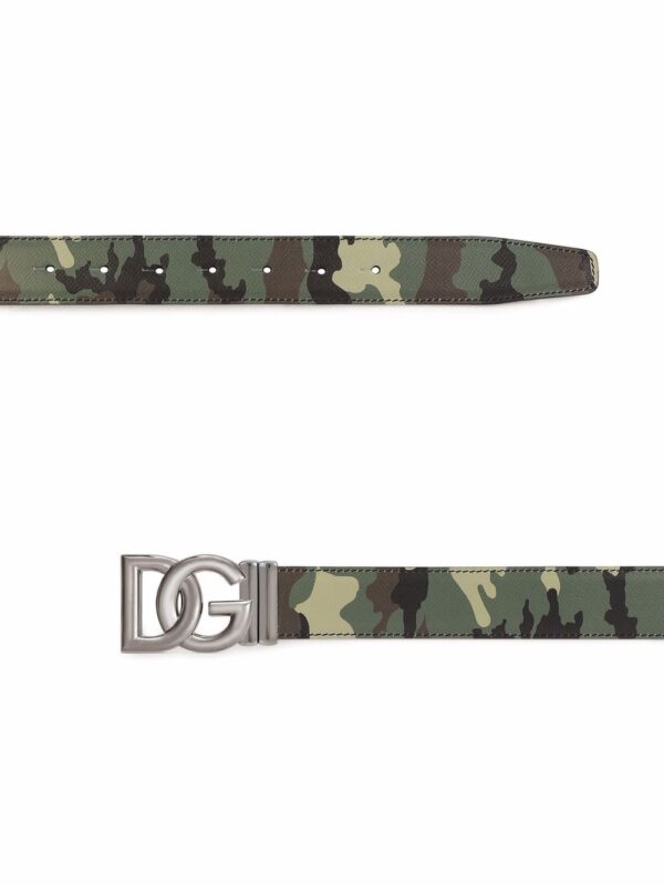 Dolce & gabbana  reversible camouflage logo-buckle belt - Image 2