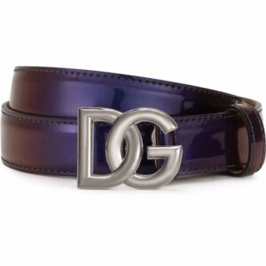 Dolce & gabbana  logo-buckle leather belt