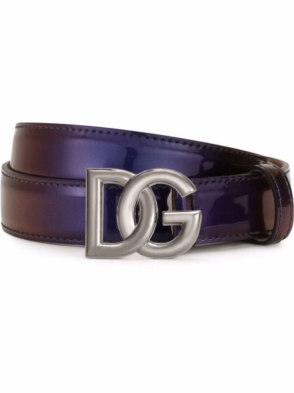 Dolce & gabbana  logo-buckle leather belt