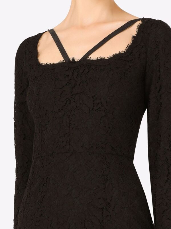 Dolce & Gabbana long-sleeve lace minidress - Image 5
