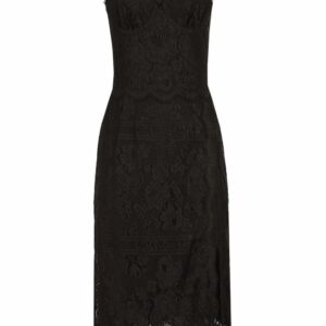 Dolce & Gabbana scallop-hem lace midi dress