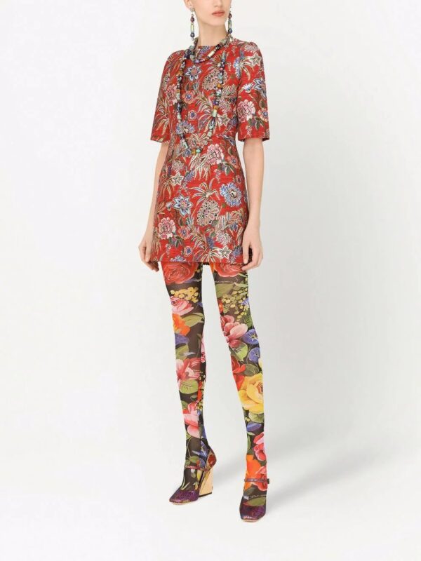 Dolce & Gabbana  floral jacquard mini dress - Image 2