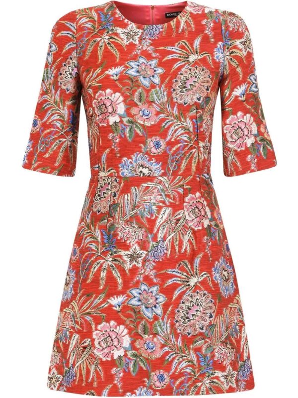 Dolce & Gabbana  floral jacquard mini dress
