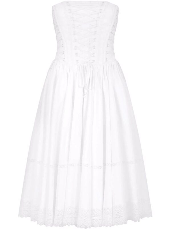 Dolce & Gabbana  lace-up detail dress