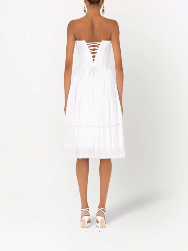 Dolce & Gabbana  lace-up detail dress - Image 4