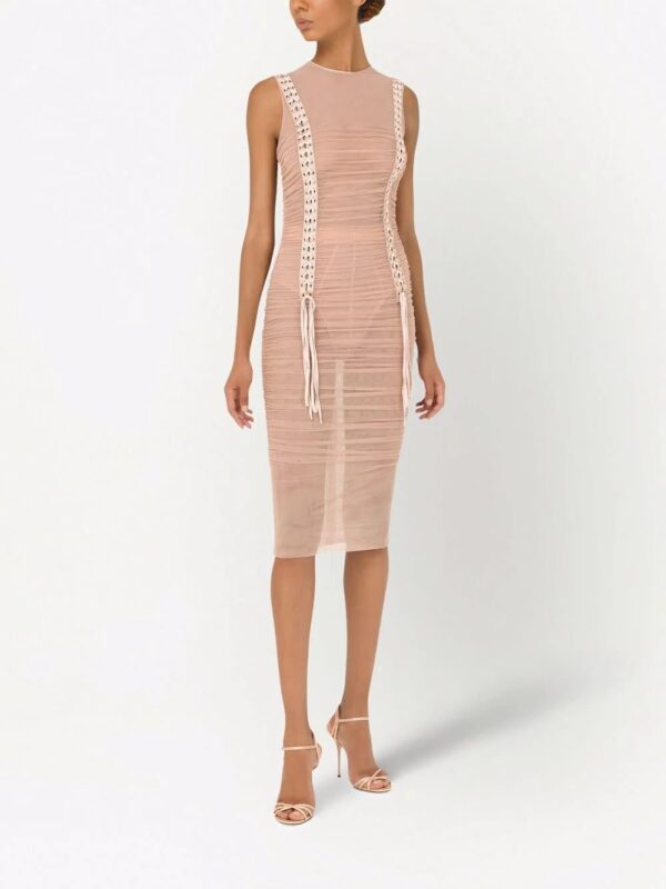 Dolce & Gabbana  corset-style ruched midi dress - Image 2