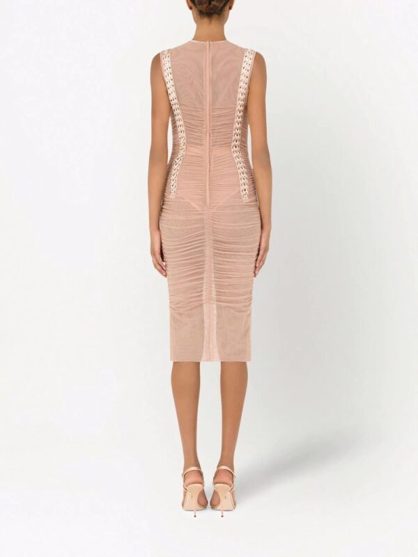 Dolce & Gabbana  corset-style ruched midi dress - Image 4