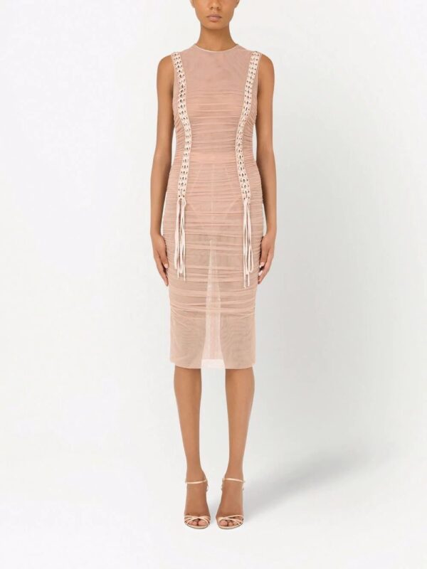 Dolce & Gabbana  corset-style ruched midi dress - Image 3