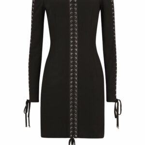 Dolce & Gabbana eyelet-detail minidress