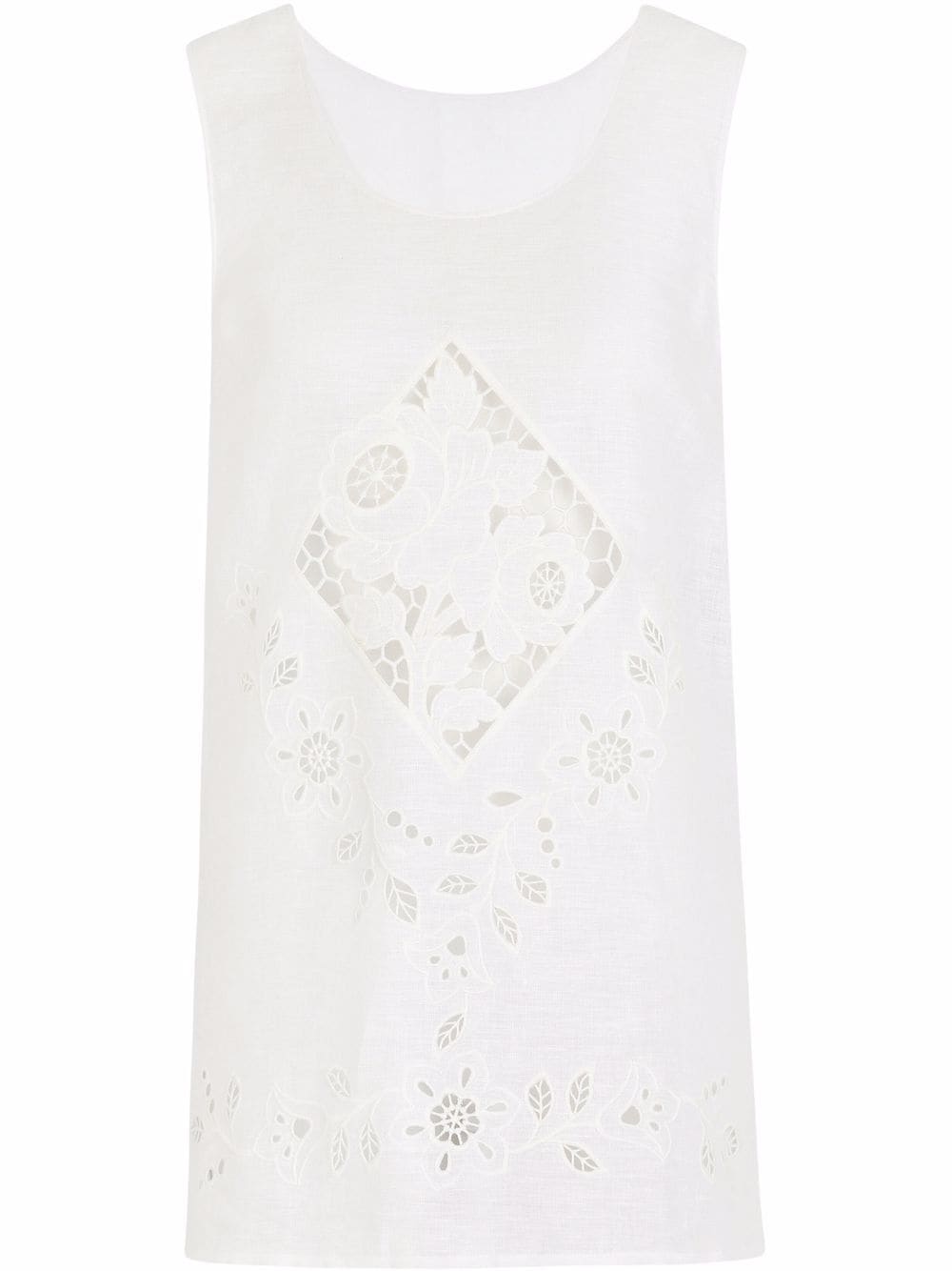 Dolce & Gabbana broderie-anglais longline top