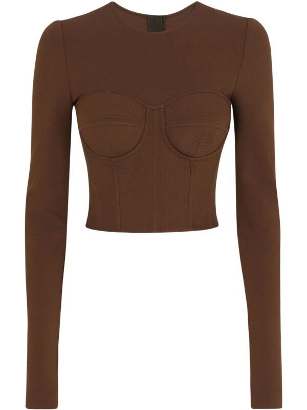 Dolce & Gabbana  long-sleeved corset-top