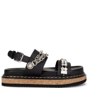 Dolce & gabbana  crystal and pearl embellished strap sandals