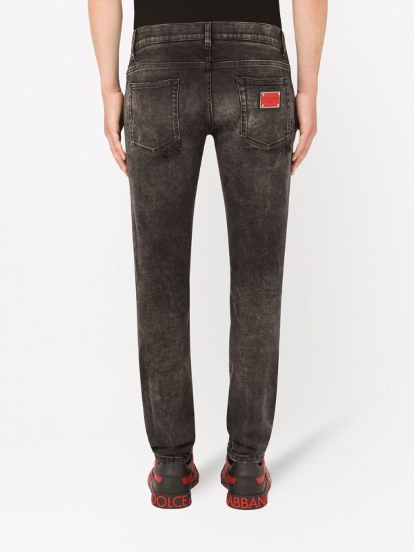 Dolce & gabbana  distressed-effect slim-cut jeans - Image 4