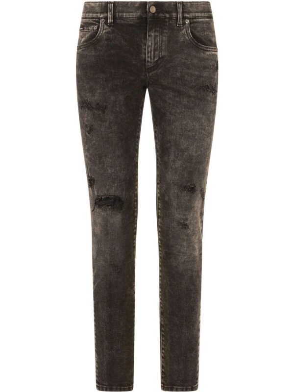 Dolce & gabbana  distressed-effect slim-cut jeans