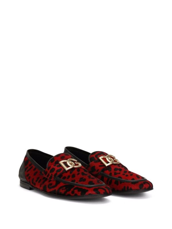 Dolce & Gabbana  leopard-print logo-buckle loafers - Image 2
