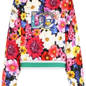 Dolce & Gabbana  floral-print logo sweatshirt