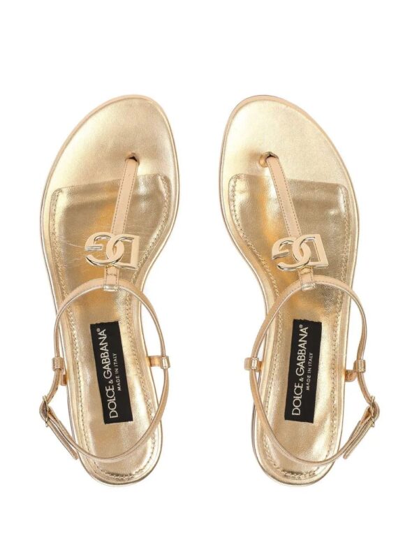 Dolce & gabbana  logo-plaque open-toe sandals - Image 4