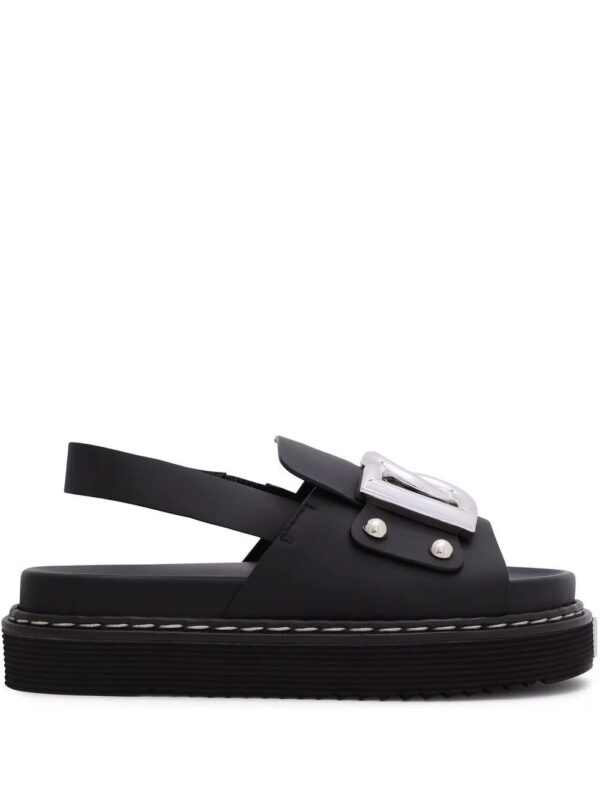 Dolce & gabbana  logo-patch open-toe sandals