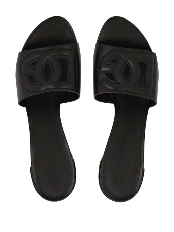 Dolce & Gabbana  DG cut-out leather sandals - Image 4