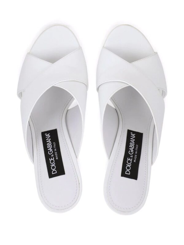 Dolce & gabbana  tapered-heel leather sandals - Image 4