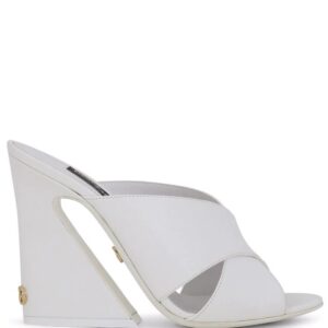 Dolce & gabbana  tapered-heel leather sandals