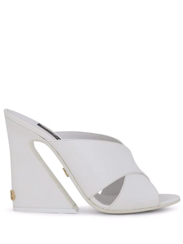 Dolce & gabbana  tapered-heel leather sandals