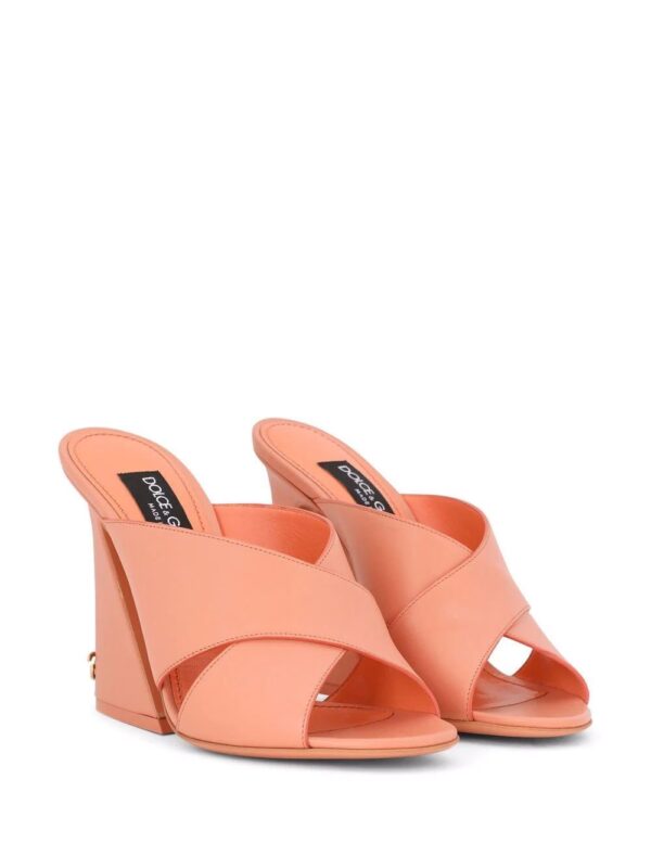 Dolce & Gabbana  tapered-heel leather sandals - Image 2