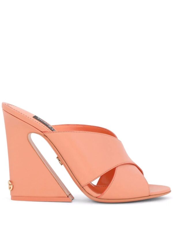 Dolce & Gabbana  tapered-heel leather sandals