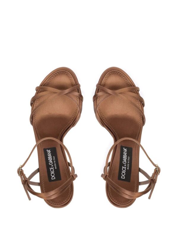 Dolce & gabbana  silk-satin stiletto sandals - Image 4