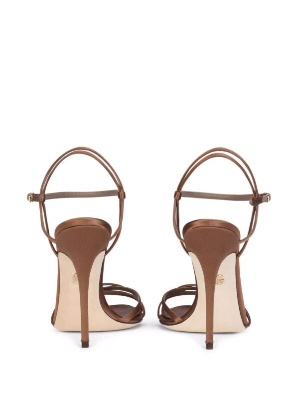 Dolce & gabbana  silk-satin stiletto sandals - Image 3