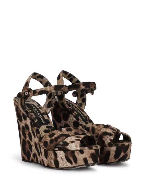 Dolce & gabbana  Bianca 90mm wedge sandals - Image 2