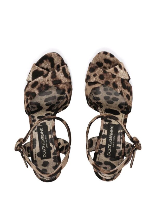 Dolce & gabbana  Bianca 90mm wedge sandals - Image 4