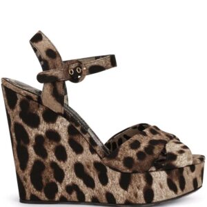 Dolce & gabbana  Bianca 90mm wedge sandals